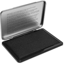Imprint Handstempelkissen 9073M für den täglichen Bedarf zu Hause und im Büro – 1 Stempelkissen violett, robuster Metalldeckel, wasserbasierte Tinte
