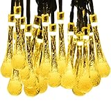 Guirnaldas Luz LED 30 LED 5M 2 Unidades de Mpow, Foco Solar Impermeable para Fiesta como Decoración y Luz Ambiente Decorar Reja, Patio, Balcon, Ventana Hogar Jardín Interior y Exterior Navidad Boda Fiesta