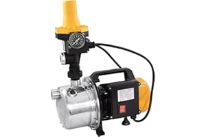 ESPA LEADER Grupo de Presión Zonda 130S M 02, Bomba Aguas Limpias con Kit de Presión, 1300 W, Caudal Máx 4.800 l/h, Altura 50 m, Suministro Doméstico, Riego por Aspersión y Goteo, Acero Inoxidable