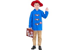CosExpress World Book Day Costumes for Girls Boys, Bear Costumes for Kids World Book Day Costumes, Fancy Dress Kids Book Character Costumes, Dress Up for Book Week World Book Day Outfits