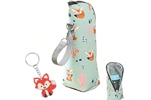 ZEPIQOR 1 Pcs Sac Isotherme pour Biberon, Sacs Thermiques pour Biberon, Chauffe-Biberon pour Bébé, Sac De Biberon Portable Hangable, Porte-Biberon, Biberon Voyage Isolation Sac, pour Poussette