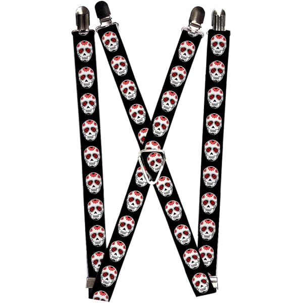 Christmas Suspenders Buckle-Down Suspenders - Tinker Bell Poses/Flowers/Stars/Skull Purple Accessory, Multi-Colored, One Size Mario Suspenders