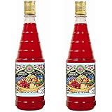 Hamdard Rooh Afza Sharbat Syrup, Rose, 800ml (Pack of 2)
