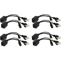 Adaptateur PoE Passif RJ45 - Injecteur + Splitter - Alimentation 12V Pour Caméra IP, Point D'accès