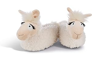 NICI 44399 Chaussons Lady Lama en Peluche Moelleuse
