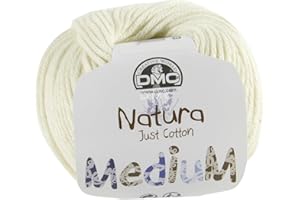 DMC - Natura Médium - Pelote de fil à tricoter et à crocheter | 100% coton - Idéal pour les vêtements | 50 g - 75 m | 27 coloris
