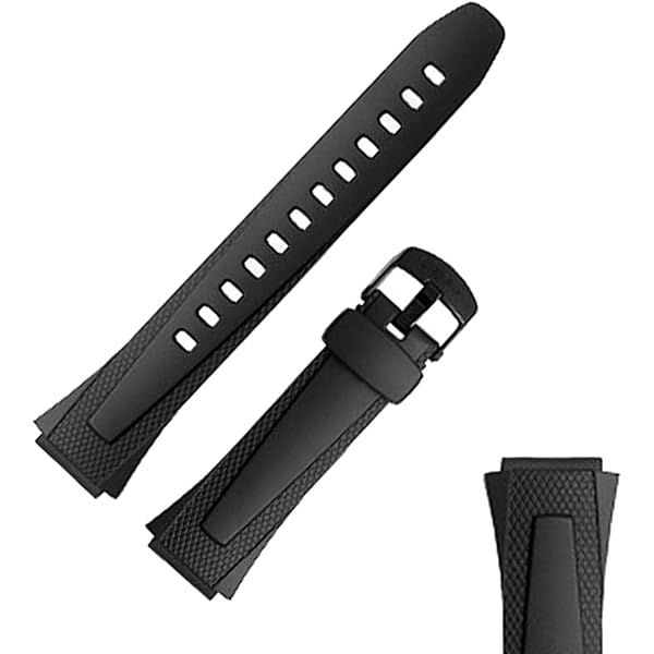 Cinturino Nero Casio In Gomma - Ricambio Perfetto Per Modelli MQ-24 E MQ-104-1 | 16 Mm - Foto 8