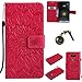 Produktbild PU für LG G5 Hülle,Geprägte Handyhülle / Tasche / Cover / Case für das LG G5 PU Leder Flip Cover Leder Hülle Kunstleder Folio Schutzhülle Wallet Tasche Etui Standfunktion Kredit Kartenfächer+Staubstecker (1PP)
