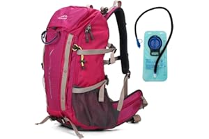 Aoking Mochila senderismo,escalada,40 L-50 L,Elementos estándar_tabla de malla de flujo de aire extraíble,impermeable,silbato SOS,funda para lluvia