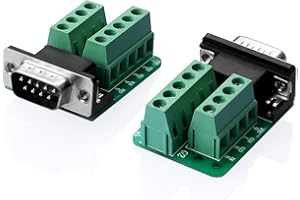 SIENOC RS232 D-SUB DB9 Adaptateur mâle au connecteur de borne Module de Signal