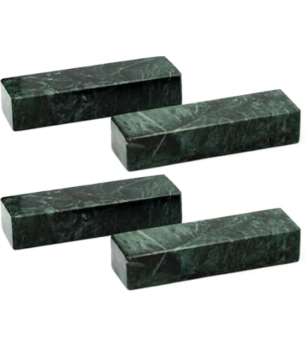 Set 4 Poggiaposate In Marmo Bianco Di Carrara Forme Studio - Accessorio Tavola Artigianale Made In Italy, Elegante E Funzionale