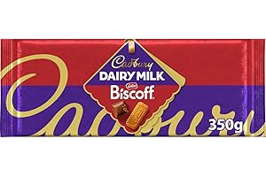 Cadbury Dairy Milk Lotus Biscoff Chocolate Bar, The Classic Creamy Taste with Caramelised Biscuit Pieces, Perfect for Sharing, 350 g (Pack of 1)