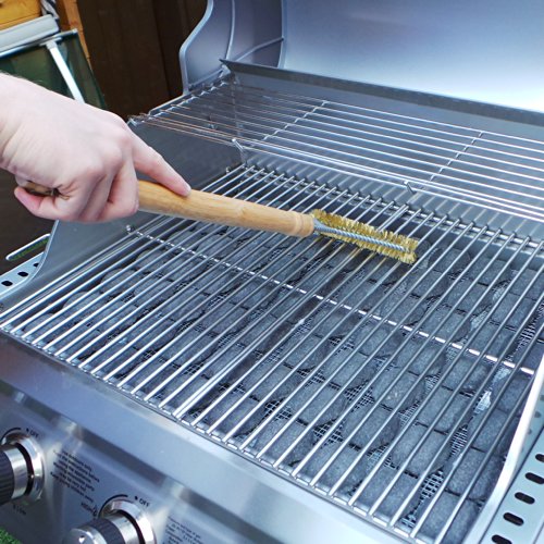 Profi Grillbürste – 45cm langer Massivholz Griff - 6