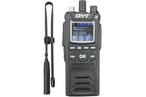 VINEYUAN QYT CB-58 27MHz Radio Marina Estándar 40 Canales Multibanda Am/FM CB Radio de Mano con 46.7cm / 18.38in 27mhz Antena Táctica de Alta Ganancia