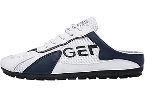 VBEDKDEB Chaussures de sport pour homme - Chaussures de trekking Lazy Man Half Slipperboard - Chaussures blanches pour homme