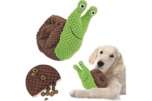 HIQE-FL Hundespielzeug,Interaktives Hundespielzeug zum Stressabbau,Intelligenzspielzeug für Hunde,Quietschend Welpenspielzeug,Hundespielzeug Schnupftabak,Schnecke Welpenspielzeug