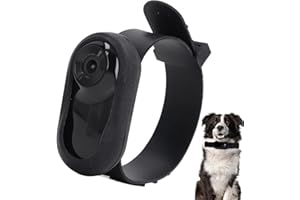 ANNADUE Pet Camera Collar, Full HD Cat Dog Collar Camera with Video Recording & 90° Wide Angle Lens, No WiFi Needed Pet Action Camera for Dogs Cats Gift Indoor/Outdoor (Black)