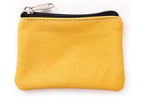Hibate Mini monedero con cremallera para mujeres, niñas y niños, Z-amarillo, One_Size, Bolsa para monedas