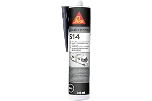 SIKA - Butyldichtstoff - SikaLastomer-514 schwarz - abtupfbare Dichtmasse für wiederlösbare Abdichtungen - dauerklebrig und elastisch - 310 ml