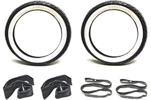 Streetparts24 Weißwand Reifen Schlauch Satz 2.75-17 Zoll passend für Zündapp C, KS, GTS, CS, Combinette 25, 50, 80, Honda NSR 50, Simson Sperber, Tomos Streetmate, Kymco K-Pipe 50