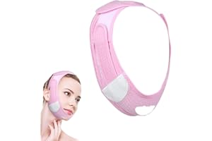 DNSHAN V Line Masque, Double Menton Masque Visage, Masque Minceur En Forme De V Lifting Masque Visage, Masque Amincissant Cisage, Réduit le Double Menton et Redresse la Ligne de la Mâchoire et du Cou