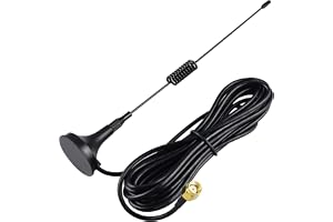 YOTENKO 1090Mhz antenn RPSMA hane 900-1900 Mhz antenn 3 m kabel med magnetisk stativbas för ADS-B flygplansövervakning