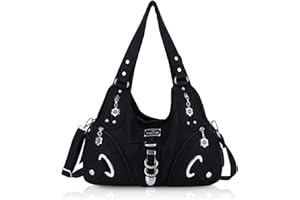 Angel Kiss Sac a Main Portés épaule Femme Grand Sac à Bandoulière Souple En Cuir PU Hobo Sacs Fourre Tout Femme