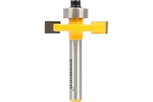Yonico 14184q 1/4-Inch Height X 3/8-Inch Depth Slot Cutter Router Bit 1/4-Inch Shank