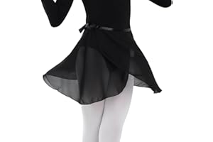 MUNAFIE Ballettkleidung Damen Ballett Rock Chiffon Wickelrock Tanz Röcke für Damen