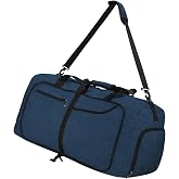NEWHEY Travel Bag 40L 65L 80L 100L Foldable Lightweight Sports Bag Men Waterproof Weekend Bag with Compartment Shoes for Wome
