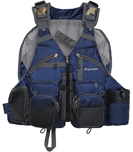 Gilet de Pêche Homme Grande Taille en Coton Multi-Poches - Vert clair