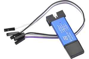 VOKTTA ST-LINK V2 Emulateur Télécharger,Programmeur Support, Emulateur Débogueur Unité de Programmation ST-M8 STM-32(Random Color)