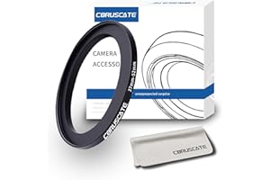 CORUSCATE 37mm-52mm Anillo Adaptador de Filtro Anillo Adaptador/Filtro Anillos/Step-up Ring,Cambiar el tamaño del Filtro o la Lente de 37mm a 52mm.+1 paño de Limpieza de Objetivos.