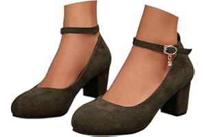 Bastwahl Pumps Women's Wide Feet Shoes - Elegant Heel Shoes Small with Heel Wedding Shoes Summer Dance Shoes Comfortable Women's Shoes Low Shoes High Heels Traditional Shoes for Straps Dirndl