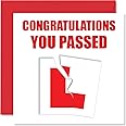 Just Passed Driving Test Card Congratulations - You Passed - Pass Passing Driving Test Gifts, Well Done Congrats Pass Card, 145mm Greeting Cards for Learner Exam