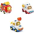 Vtech 80-242104 Tut Tut Baby Speedster, Set of 3 Emergency Vehicles (Fire Engine, Ambulance, Police), Baby Cars, Multi-Coloured