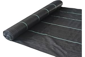SATURNIA Malla Antihierbas (Rollo 0,9x10 Metros) Malla Anti Maleza, Malla Geotextil Jardin, Tela Anti Hierbas Jardin,