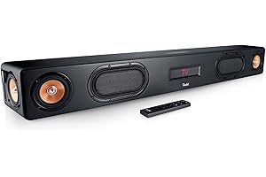 Teufel CINEBAR Ultima - Leistungsstarke Soundbar 380 Watt, Eingebauter XXL-Subwoofer, Dynamore Ultra, Dolby Audio, Bluetooth aptX, Bassrefex, HDMI 3D ARC CEC‌ - schwarz