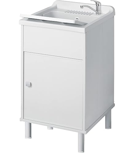 Meuble-Lavabo 2 Portes Kiamami Valentina Chêne Naturel Avec Planche à Laver