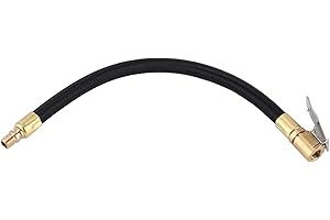 KIMISS Tubo de extensión para inflador de neumáticos-Goma de llenado de presión de neumáticos, manguera de inflado de neumáticos, tubo de extensión, bomba de neumáticos, adaptador de mandril de inflado rápi