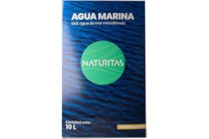 Agua Marina 10 L Naturitas Essentials | Ideal para beber y cocinar | Agua de mar | Sin aditivos | Microfiltrada en frío | Agua de la Costa Brava | En contenedor de fibra