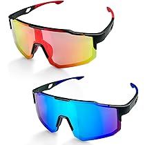 JSTHHTT 3 stuks gepolariseerde fietsbril, wielersportbril, fietsbril, uv- bescherming, racefietsbril voor outdoor-activiteiten, voor heren en dames