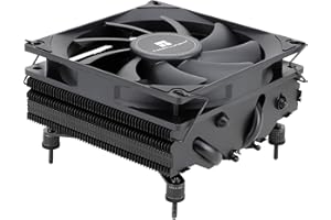 Thermalright AXP90-X47 Black Low Profile CPU Air Cooler with quite 90mm TL-9015B PWM Fan, 4 Heat Pipes, 47mm Altezza, per AMD AM4/Intel LGA 1700/1150/1151/1200, dissipatore di calore rivestito nero