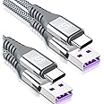 [3M 2-Pack] 5A USB C Cable, 40W Type C Charger Cable Super Fast Charging Lead Compatible for H uawei P70 P60 P50 P40 P30 P20 Pro/Plus/Lite,P10 P9 Plus,Mate 60 50E 40 30 20 Pro RS,Honor 50,Nova 5T
