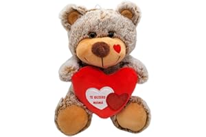 PELUCHILANDIA Regalos Originales para Madres | Dia de la Madre | Regalos para Madres Personalizados | Osito Peluche 28 cm. Regalos Madre con Mensaje Te Quiero Mama