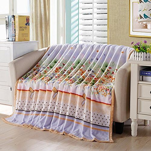 ShineMoon All Season Flowers Print Home Bed Sofa Throw Blanket Warm Winter Bedspreads Covers Sheet Blanket Travel Blankets 120x200cm