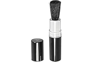 IMPULSFOTO Cepillo compacto para limpiar el polvo en forma de lápiz labial, cerdas suaves para la limpieza suave de lentes, teclados, modelismo, etc.