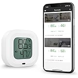 ORIA Bluetooth Hygrometer Thermometer, Innen Mini Thermometer Hygrometer mit HD-Bildschirm, Magnetische Anziehung und Alarmfu