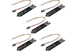 Stemedu 5PCS Capacitive Analog Soil Moisture Sensor Module 3.3~5.5V Corrosion Resistant Humidity Detection Sensors DIY Electronic for Arduino & Raspberry Pi