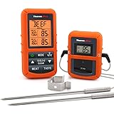 ThermoPro TP20 Digital Funk Bratenthermometer Grillthermometer Ofenthermometer Thermometer Wireless mit 2 Temperaturfühlern f